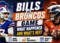 Bills vs Broncos game action during the AFC Divisional Round in Denver