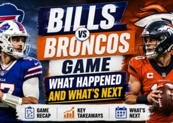 Bills vs Broncos game action during the AFC Divisional Round in Denver