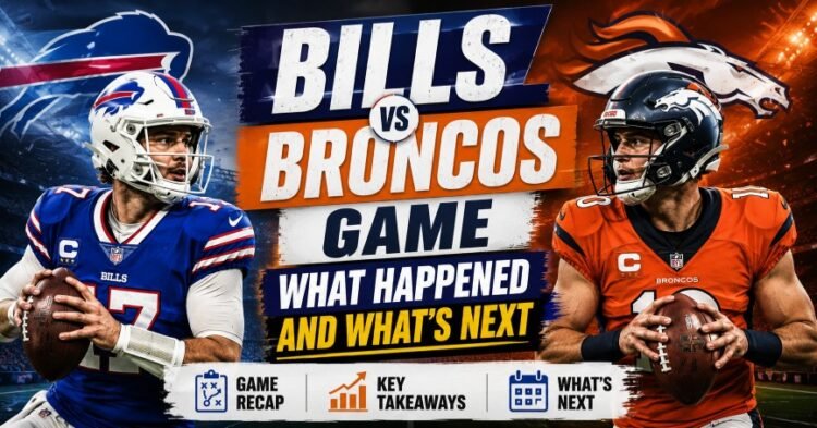 Bills vs Broncos game action during the AFC Divisional Round in Denver
