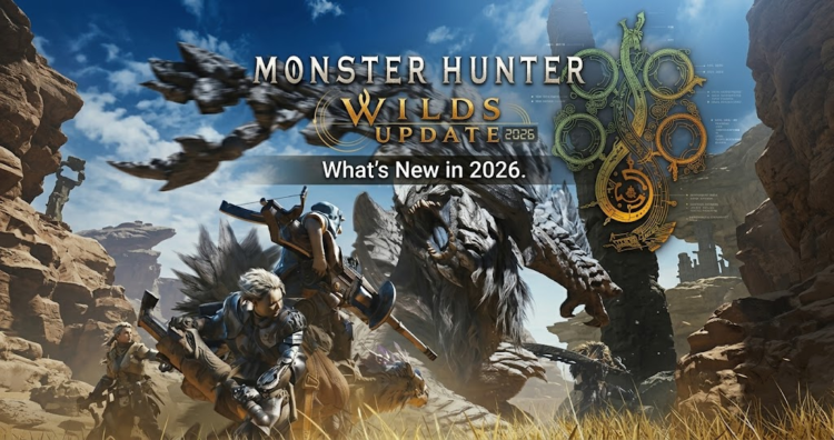 Monster Hunter Wilds update screenshot showing new sky island expansion content
