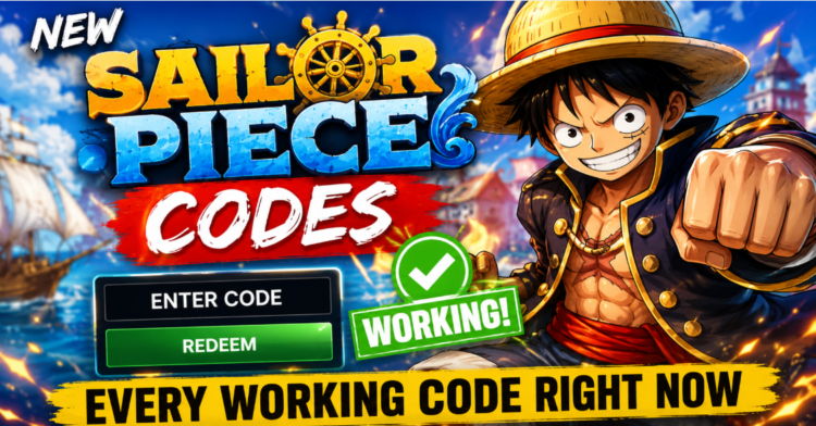 New Sailor Piece codes redemption screen showing Power Shards and Clan Reroll rewards
