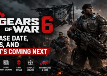 Gears of War 6 and E-Day key art featuring Marcus Fenix on Emergence Day
