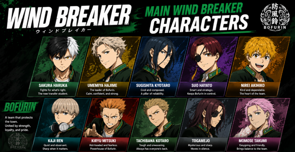 wind breaker characters