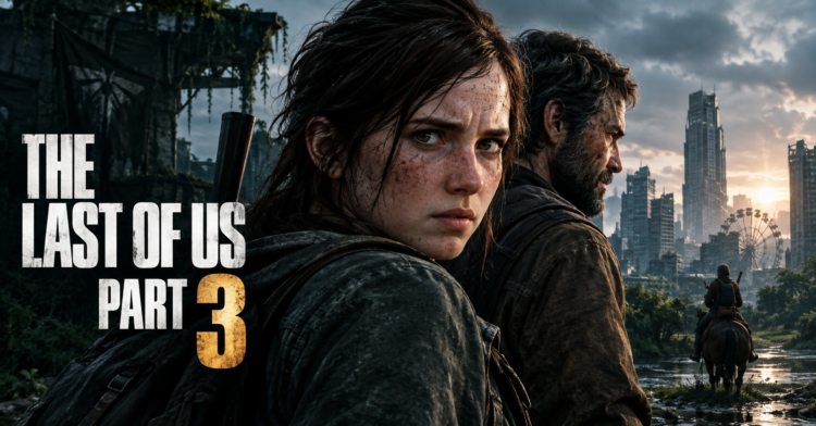 The Last of Us Part 3 game concept featuring Ellie in a post-apocalyptic setting